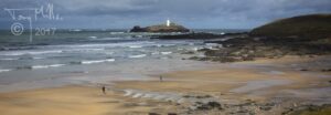 Godrevy Island and lighthouse are one of my favourite Cornish subjects. It's situated on the Northeastern rim of St Ives Bay.