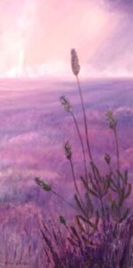 Lavender Fields. Acrylic on canvas.