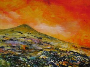 Sunset Over Sharp Tor by Jackie Lowman