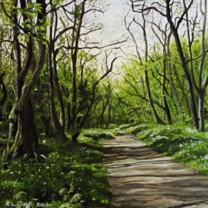 'Woodland walk to Beckhole' Original painting.
